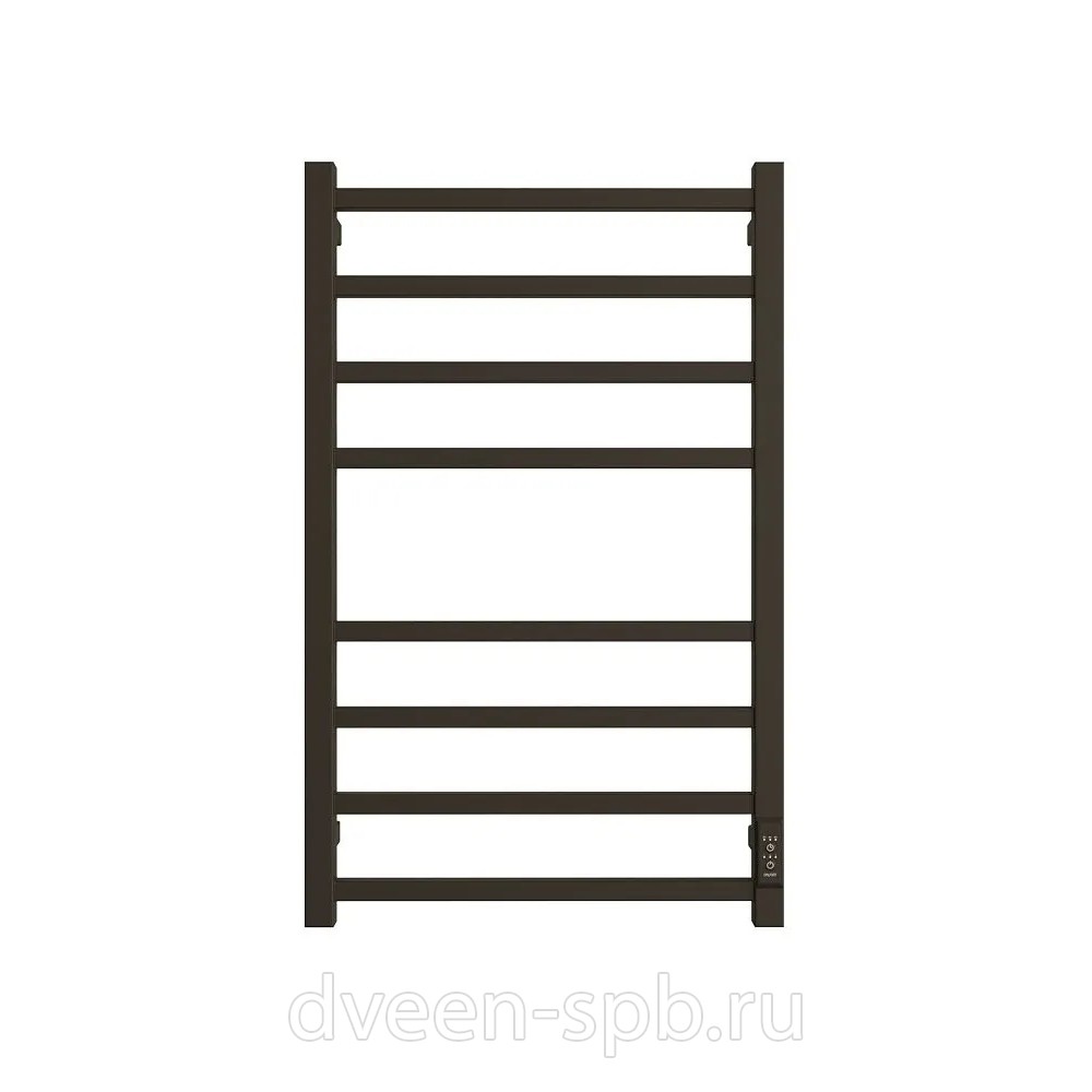 ДВИН полотенцесушитель электрический L plaza neo 80/50 Чёрный матовый