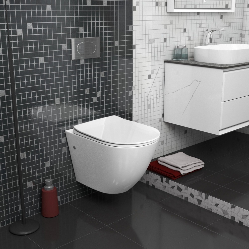 Grossman Унитаз подвесной GR-4411SQC Tornado безободковый 520x360x400