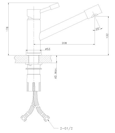 Смеситель для кухни Lemark EXPERT LM5072S
