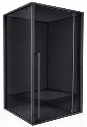 STELLA 90x90 Душевое ограждение 2308-4 Графит