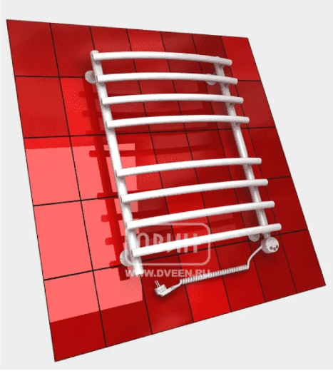 ДВИН полотенцесушитель электрический R Primo electro 80/50 (справа) Белый