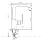 HAIBA Смеситель для кухни, золото HB70181-5