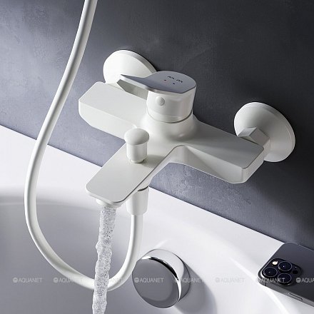 AmPm X-Joy, смеситель для ванны, белый F85A10033