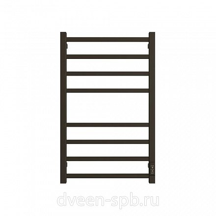 ДВИН полотенцесушитель электрический L plaza neo 80/50 Чёрный матовый
