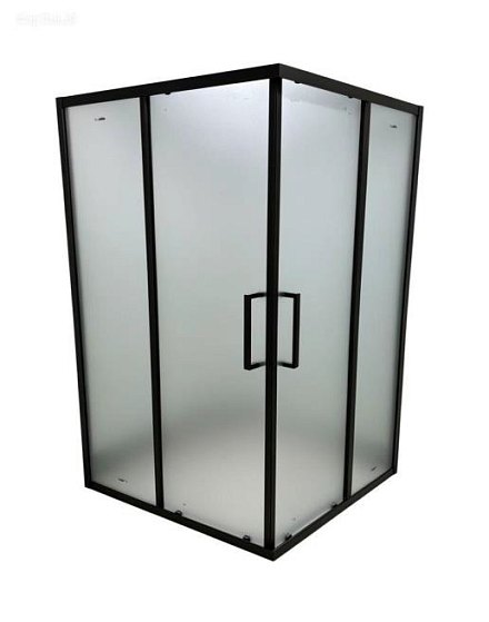STELLA 90x90 Душевое ограждение 411 черный