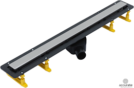 ALLEN BRAU INFINITY Линейный трап с двухсторонней вставкой нержавеющая сталь/ под плитку