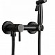 HAIBA Смеситель с гигиеническим душем черный HB5510-7