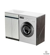 1 Марка Тумба Волна 120Н ЧЕРНОЕ ЗОЛОТО левый