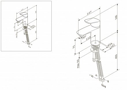 AmPm Cмеситель для умывальника Like F8093016