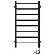 Полотенцесушитель Ларис Феличия ЧКЧ8 400х800 электро (Черный Муар) Левое подключение
