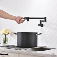 Pot Filler кран над плитой черный