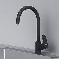 AmPm Смеситель для кухни с каналом для питьевой воды, Like, черный F8007722