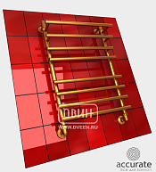 ДВИН Полотенцесушитель F Primo Водяной К3 Золотой матовый