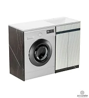 1 Марка Тумба Волна 120Н ЧЕРНОЕ ЗОЛОТО правый