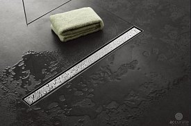 ALLEN BRAU PRIORITY Линейный трап с двухсторонней вставкой никель браш 