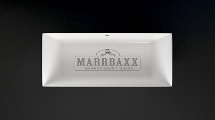 Каменная ванна Marrbaxx Франческо, белая, 163х69 см