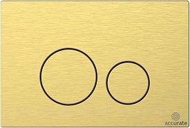 Allen Brau PRIORITY 4.0 Кнопка смыва пневмо, сталь, браш.золото 9.20007.GB