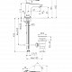Cersanit Смеситель для раковины CERSANIA со сливным гранитуром
