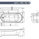 ВентоСпа Ванна AQUA LA 1700х750/1+ножки
