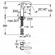 GROHE Essence чёрный матовый 24176KF1 Смеситель для раковины