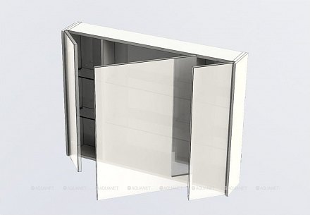 Aquanet Зеркало-шкаф Латина 100 Белый