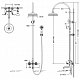  BRAVAT ART Душевая колонна со смесителем для ванной (F65193BAF-A2-RUS)