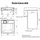Paola Siena 600 раковина над стиральной машиной