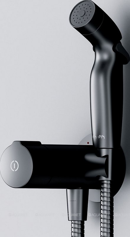 AmPm  X-Joy, TouchReel гигиенический набор для скрытого монтажа со смесителем для душа, чёрный F0H85A522