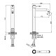 Lemark Pushkin LMF-8615B-C Смеситель для раковины высокий