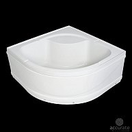 ERLIT Душевой поддон высокий ER 90DT 900*900*420+экран+сифон