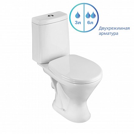 Напольный унитаз-компакт Santeri Грация