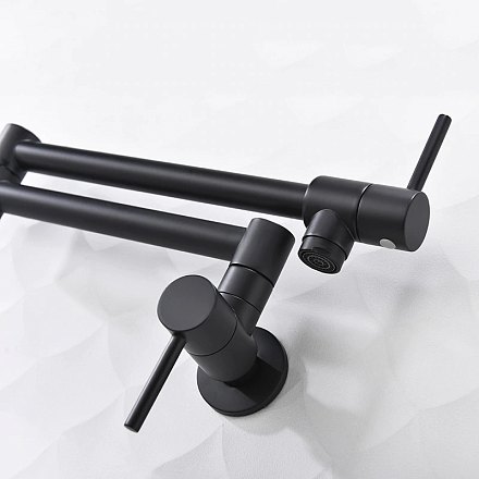 Pot Filler кран над плитой черный