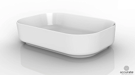 SSWW Раковина накладная 55, белая SACP106A-055-1