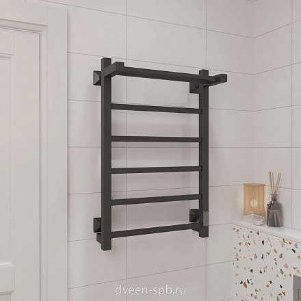 ДВИН полотенцесушитель электрический Fj plaza neo 80/50 Чёрный матовый