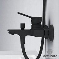 AmPm Смеситель для ванны и душа,  X-Joy, черный F85A10022