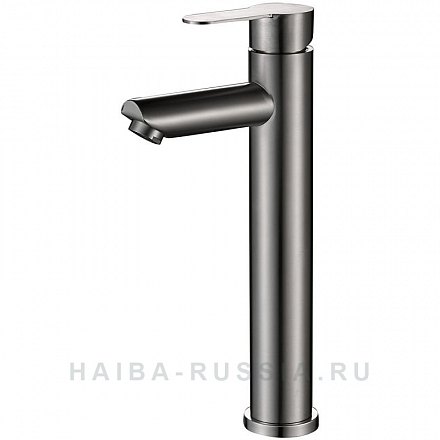 HAIBA Смеситель для раковины высокий сталь HB11801