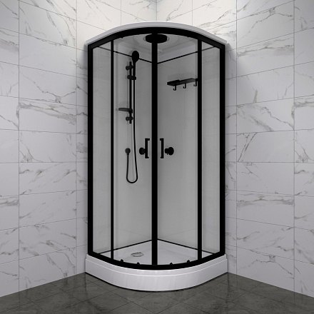 Кабина душевая ТРИТОН Прайм-Блэк М3 90*90А