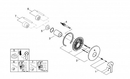 GROHE Lineare Смеситель для ванны (19297001)