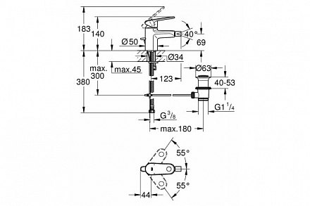 GROHE Смеситель для биде EuroPlus 33241002