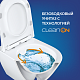 CERSANIT Комплект PARVA CO DPL EO slim инсталляция BLACK кнопка LEON пластик хром глянцевый