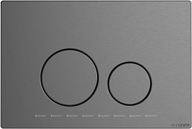 Allen Brau PRIORITY 4.0 Кнопка смыва пневмо, сталь, графит PVD 9.20007.GR