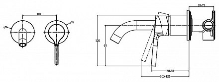 Jacob Delafon Elate Смеситель для раковины, хром 