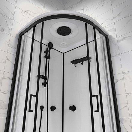 Кабина душевая ТРИТОН Прайм-Блэк М3 90*90А