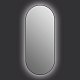 Зеркало Cersanit Eclipse Smart 50*122 черное LED подсветка