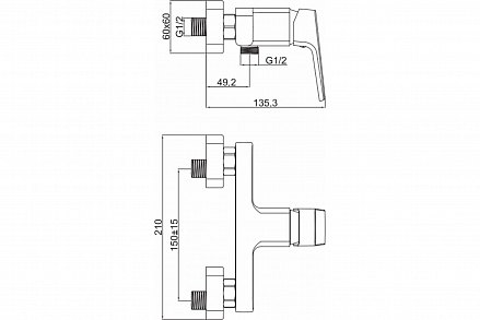 MAXONOR Смеситель для душа MN9072