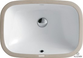 SSWW  Раковина встраиваемая снизу 56, белая CL3080