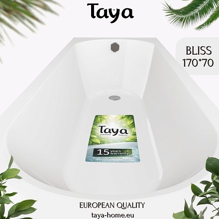 TAYA Ванна акриловая BLISS 170х70х45