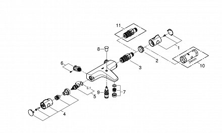 Термостат для ванны GROHE Grohtherm 800 34576000