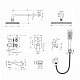 LeMark LM7222BL URSUS душевая система черная