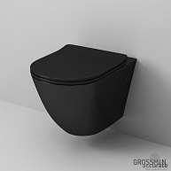 Унитаз подвесной Grossman GR-4411S черный глянец